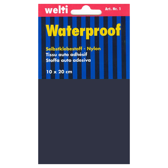Selbstklebestoff Nylon 10 x 20 cm - dunkelblau image number